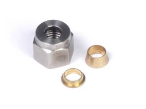 1/4" Nut and Brass Ferrule Only