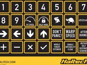 CAN Keypad Label Set