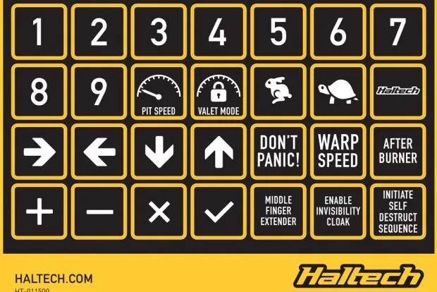CAN Keypad Label Set