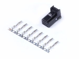 Plug and Pins Only - 8 Pin Black Tyco