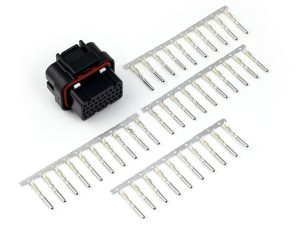 Plug and Pins Only - AMP 34 Pin 4 Row - Key 2 4 Keyway Superseal Connector