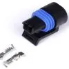 Plug and Pins Only - Delphi 2 Pin GM style Coolant Temp Connector (Black)