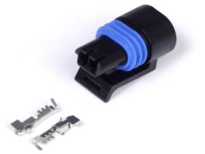 Plug and Pins Only - Delphi 2 Pin GM style Coolant Temp Connector (Black)