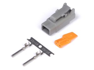 Plug and Pins Only - Male Deutsch DTM-2 Connector (7.5 Amp)
