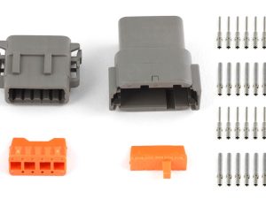 Plug and Pins Only - Matching Set of Deutsch DTM-12 Connectors (7.5 Amp)
