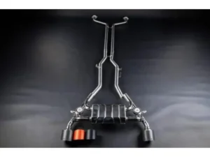 Capristro Exhaust Valved Exhaust with Race Center Silencer and Carbon | Wicrom Tips CES3 Nissan Z RZ34