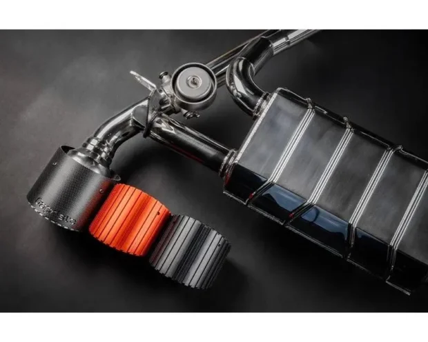 Capristro Exhaust Valved Exhaust with Race Center Silencer and Carbon | Wicrom Tips CES3 Nissan Z RZ34