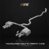 IPE SS Catback Exhaust System w/ Chrome Silver Tips Volkswagen Golf R MK8 2021-2025