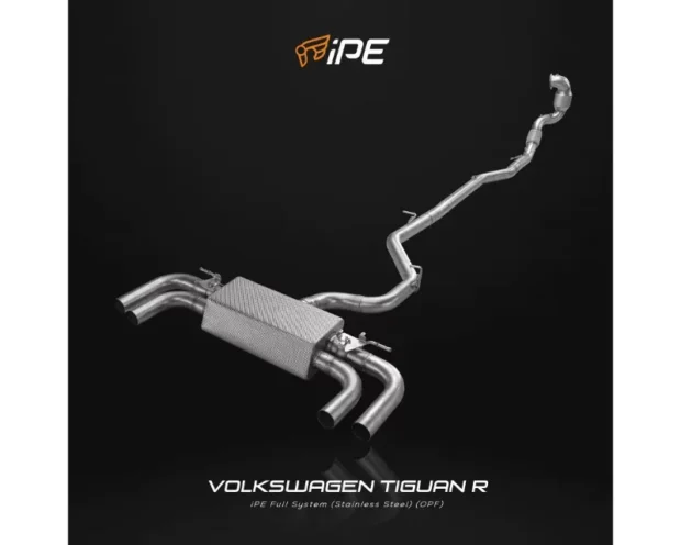 IPE SS Catback Exhaust System w/ Chrome Silver Tips Volkswagen Tiguan R 2021-2024