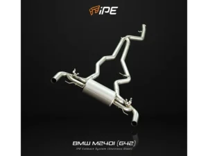 IPE SS OPF Version Cat Back System w/Dual Side Dual Out Silver Tips BMW G42 M240i 2022-2025