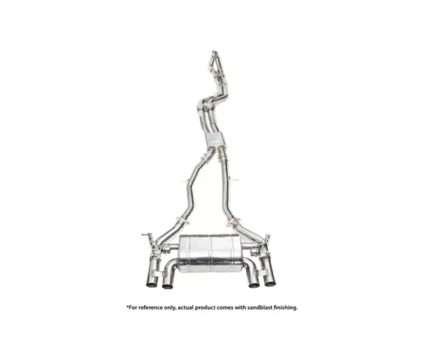IPE SS Dual Side Dual Out Catback Exhaust System w/Chrome Silver Tips BMW F80 M3 | F82 M4 S55 2014-2025