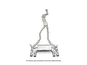 IPE SS Dual Side Dual Out Catback Exhaust System w/Chrome Silver Tips BMW F80 M3 | F82 M4 S55 2014-2025