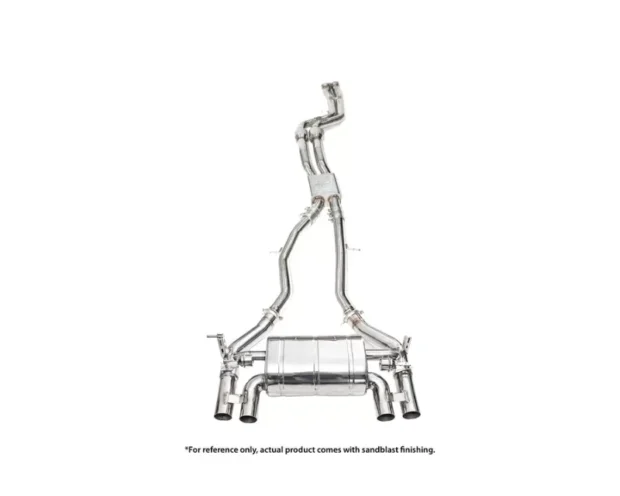 IPE SS Dual Side Dual Out Catback Exhaust System w/Chrome Silver Tips BMW F80 M3 | F82 M4 S55 2014-2025