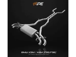 IPE SS Catback Exhaust System w/Chrome Silver Tips BMW F95 X5M | F96 X6M 2020-2022