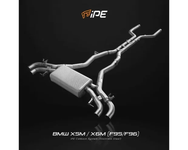 IPE SS Catback Exhaust System w/Chrome Silver Tips BMW F95 X5M | F96 X6M 2020-2022