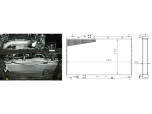 Greddy TW-R Aluminum Radiator Honda Civic Type-R FK8 2017-2021