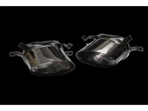 IPE SS Chrome Black Exhaust Tips Audi RS6 | RS7 C7 2013-2018