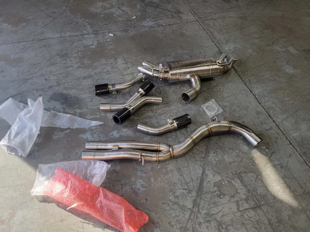 VRP Audi RS3 8V Stainless Valvetronic Exhaust System w/Carbon Tips CLEARANCE