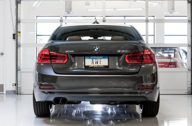 AWE Touring Edition Axle-back Exhaust for BMW F3X 28i / 30i, Single Side - Diamond Black Tips (80mm) BMW 430i|328i|330i|428i|428i xDrive|330i xDrive|430i xDrive|328i xDrive 2012-2020
