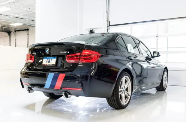 AWE Touring Edition Axle Back Exhaust for BMW F3X 340i / 440i - Diamond Black Tips (102mm) BMW 340i|340i xDrive|440i|440i xDrive 2016-2020