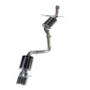 AWE Touring Edition Exhaust for B8/B8.5 A4 2.0T - Single Side, Diamond Black Tips Audi A4 Quattro 2009-2016