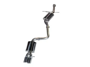 AWE Touring Edition Exhaust for B8/B8.5 A4 2.0T - Single Side, Diamond Black Tips Audi A4 Quattro 2009-2016