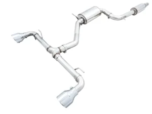 AWE Touring Edition Exhaust for VW MK8 GTI - Chrome Silver Tips Volkswagen GTI 2022-2024