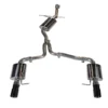 AWE Touring Edition Exhaust for B8/B8.5 A4 2.0T - Dual Outlet, Diamond Black Tips Audi A4 Quattro 2009-2016