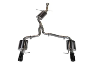 AWE Touring Edition Exhaust for B8/B8.5 A4 2.0T - Dual Outlet, Diamond Black Tips Audi A4 Quattro 2009-2016