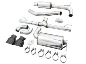 AWE Touring Edition Exhaust for VW MK8 GTI - Diamond Black Tips Volkswagen GTI 2022-2024
