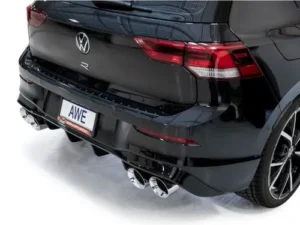 AWE Touring Edition Exhaust Chrome Silver Tips Volkswagen MK8 Golf R 2022-2024
