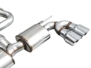 AWE Touring Edition Exhaust Chrome Silver Tips Volkswagen MK8 Golf R 2022-2024