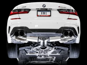 AWE Non-Resonated Touring Edition Exhaust Diamond Black Tips BMW M340i|M340i xDrive|M440i xDrive|M440i 2020-2024