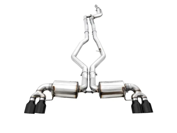 AWE Non-Resonated Touring Edition Exhaust Diamond Black Tips BMW M340i|M340i xDrive|M440i xDrive|M440i 2020-2024