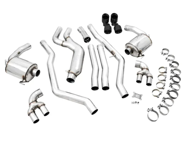 AWE Non-Resonated Touring Edition Exhaust Diamond Black Tips BMW M340i|M340i xDrive|M440i xDrive|M440i 2020-2024