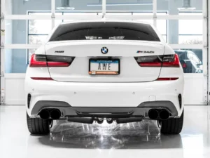 AWE Non-Resonated Touring Edition Exhaust Diamond Black Tips BMW M340i|M340i xDrive|M440i xDrive|M440i 2020-2024