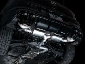 AWE Touring Edition Exhaust Diamond Black Tips Volkswagen MK8 Golf R 2022-2024