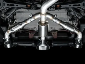 AWE Touring Edition Exhaust Diamond Black Tips Toyota Corolla GR 2023-2024