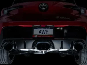 AWE Touring Edition Exhaust Diamond Black Tips Toyota Corolla GR 2023-2024