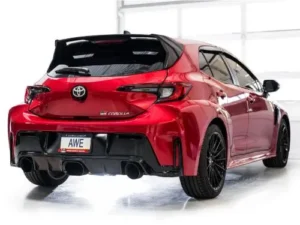 AWE Touring Edition Exhaust Diamond Black Tips Toyota Corolla GR 2023-2024