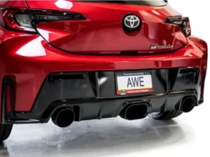 AWE Touring Edition Exhaust Diamond Black Tips Toyota Corolla GR 2023-2024