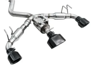 AWE Touring Edition Exhaust Diamond Black Tips Toyota Corolla GR 2023-2024