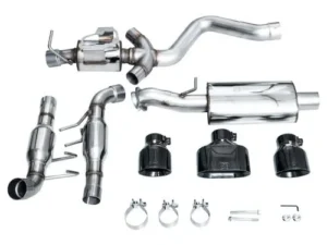 AWE Touring Edition Exhaust Diamond Black Tips Toyota Corolla GR 2023-2024