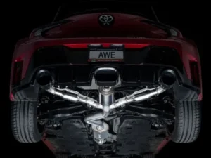 AWE Touring Edition Exhaust Diamond Black Tips Toyota Corolla GR 2023-2024