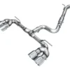 AWE Track Edition Exhaust Chrome Silver Tips Volkswagen MK8 Golf R 2022-2024