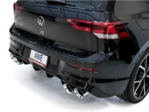 AWE Track Edition Exhaust Chrome Silver Tips Volkswagen MK8 Golf R 2022-2024