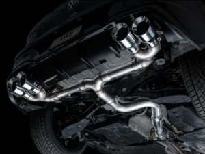 AWE Track Edition Exhaust Chrome Silver Tips Volkswagen MK8 Golf R 2022-2024