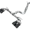 AWE Track Edition Exhaust Diamond Black Tips Volkswagen MK8 Golf R 2022-2024