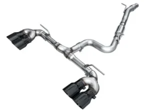 AWE Track Edition Exhaust Diamond Black Tips Volkswagen MK8 Golf R 2022-2024