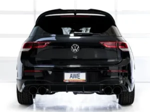 AWE Track Edition Exhaust Diamond Black Tips Volkswagen MK8 Golf R 2022-2024
